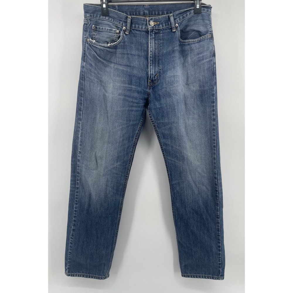 Levi's 505 Regular Fit Jeans Mens 36x32.5 Mid Rise Straight Leg Workwear Classic